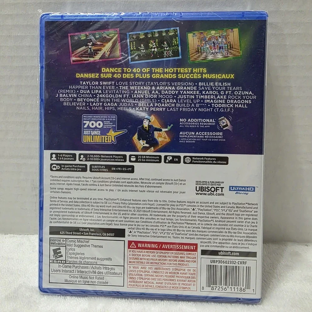 Just Dance 2022 Standard Edition (Sony PlayStation 5, 2021) Factory‎ Sealed